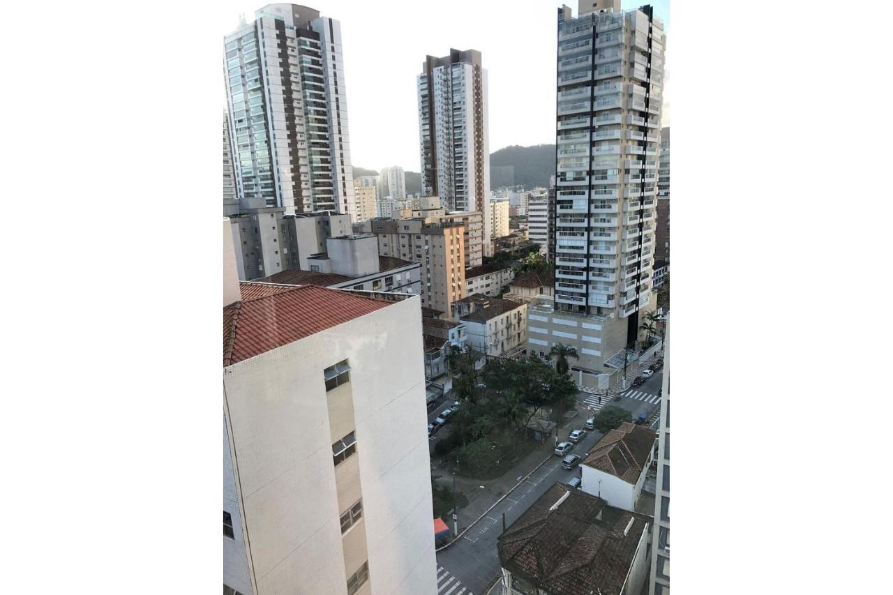 Ferienwohnung Estanconfor Santos Com Vista Mar Ac Garagem Sacada Fechada Exterior foto
