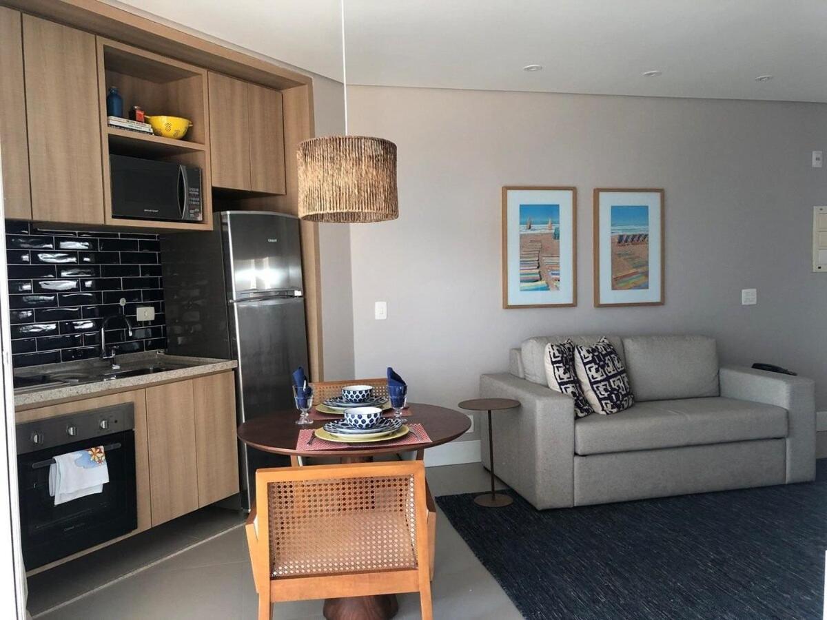 Ferienwohnung Estanconfor Santos Com Vista Mar Ac Garagem Sacada Fechada Exterior foto