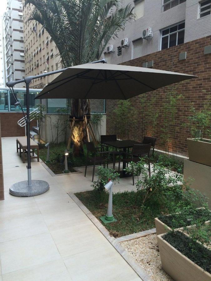 Ferienwohnung Estanconfor Santos Com Vista Mar Ac Garagem Sacada Fechada Exterior foto
